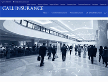 Tablet Screenshot of callinsurance.com